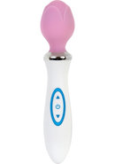 Luminous Love Bud Rechargeable Silicone Wand Massager -...