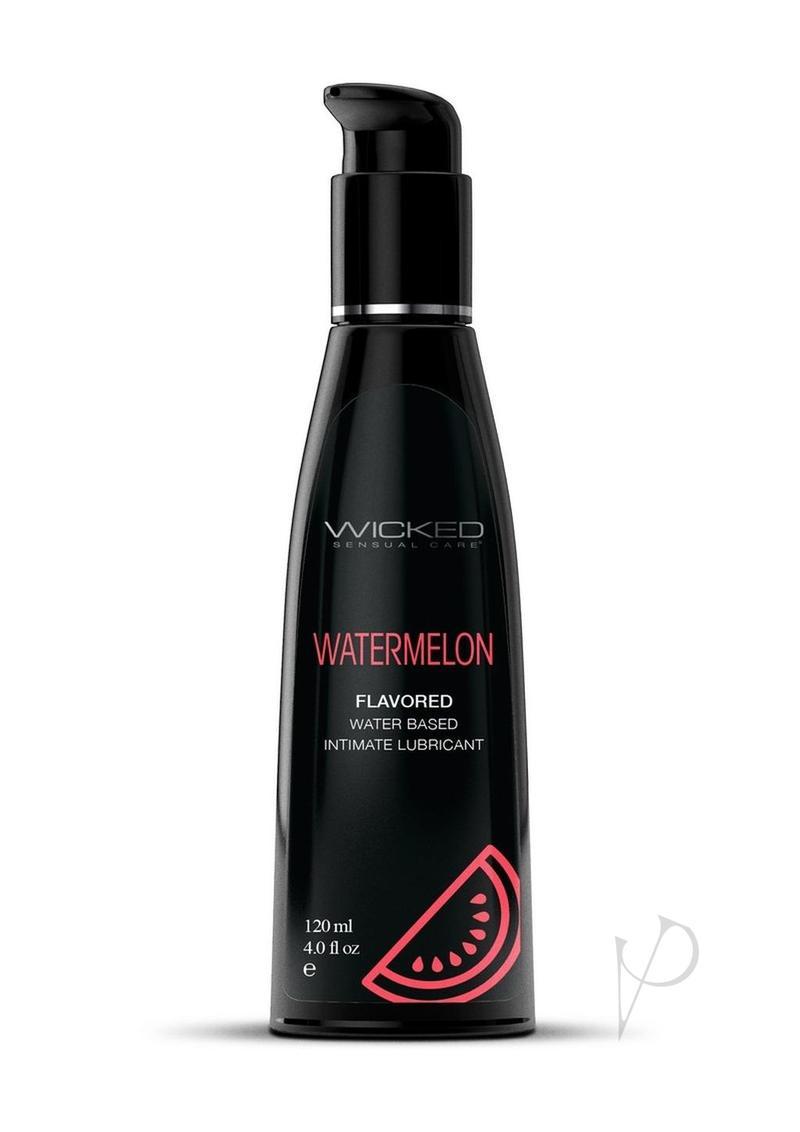Wicked Aqua Water Based Flavored Lubricant Watermelon 4oz